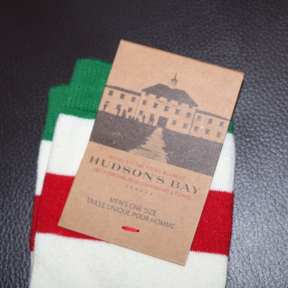 Hudson's Bay HBC Multistripe Trouser Socks NWT - Picture 2 of 5